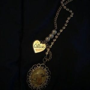 Alice in wonderland necklace